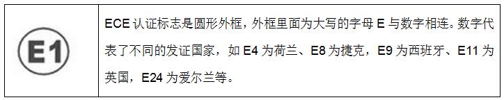 ECE认证标志的要求 ECE认证标志的要求
